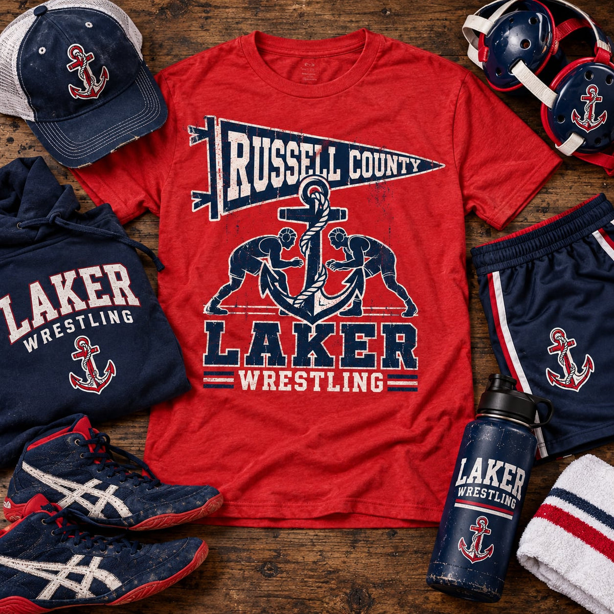 Laker Wrestling Red *Choose Style*