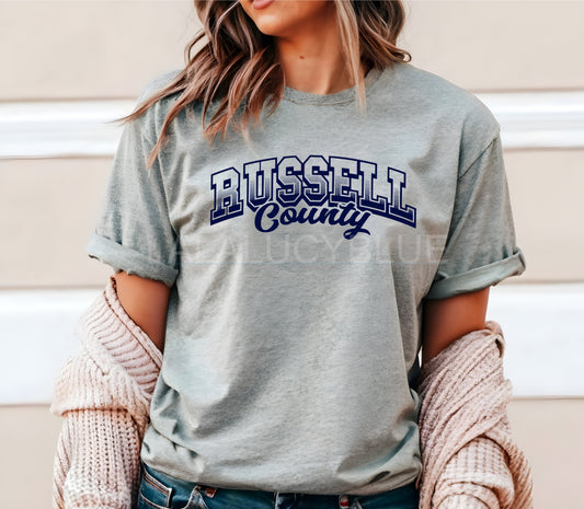 Russell County Grey Tee